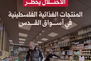 الاحتلال يحظر المنتجات الغذائية الفلسطينية في أسواق القدس
