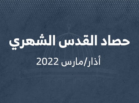 حصاد القدس الشهري أذار مارس 2022