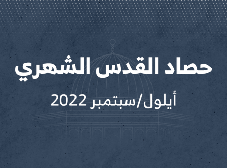 حصاد القدس الشهري أيلول سبتمبر 2022