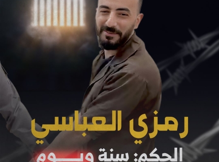 الاحتلال يقرر سجن الناشط العباسي عام ويوم.. لكن لماذا ؟