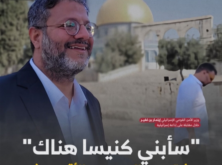 بن غفير ينوي بناء كنيس في المسجد الأقصى