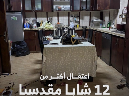 اعتقال أكثر من 12 شابا مقدسيا