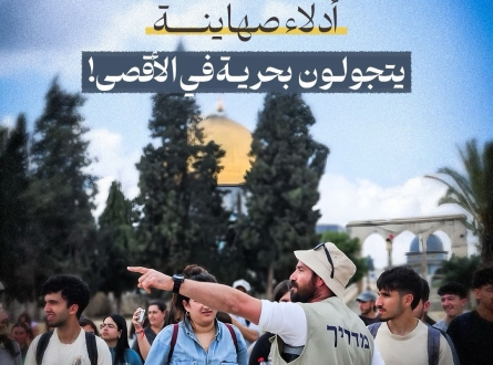أدلاء صهاينة يتجولون بحرية في الأقصى