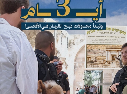 3 أيام وتبدأ محاولات ذبح القربان في الأقصى !