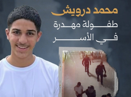 محمد درويش.. طفولة مهددة في الأسر