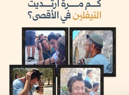 كم مرة ارتديت التيفلين في الأقصى ؟