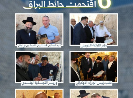 6 شخصيات سياسية اقتحمت حائط البراق