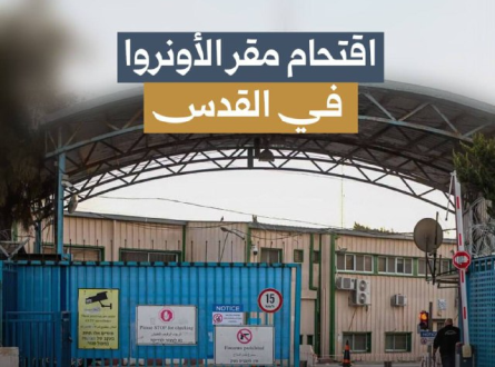 اقتحام مقر الأونروا في القدس