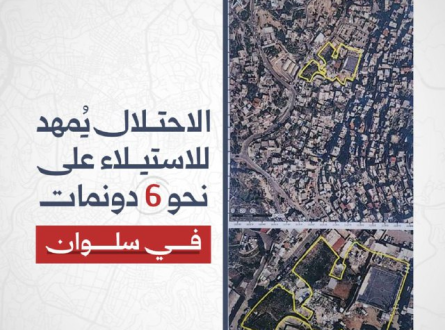 الاحتلا يمهد للاستيلاء على 6 دونمات في سلوان