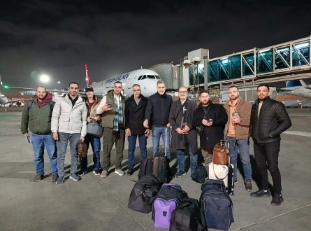 محررون مقدسيون يصلون تركيا