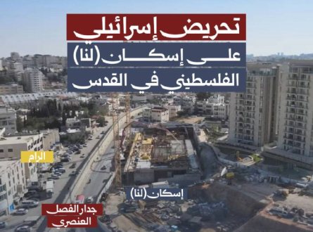 تحريض إسرائيلي على إسكان (لَنْا القدس) الفلسطيني