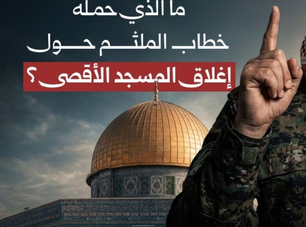 ما الذي حمله خطاب الملثم حول إغلاق الأقصى