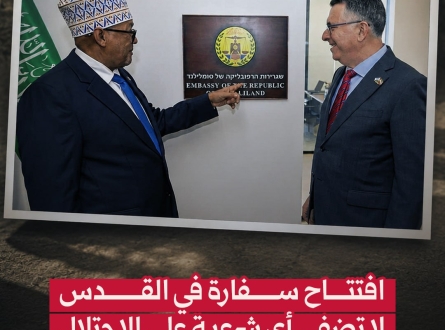 محافظة القدس تُعقب على افتتاح "أرض الصومال" سفارة في القدس