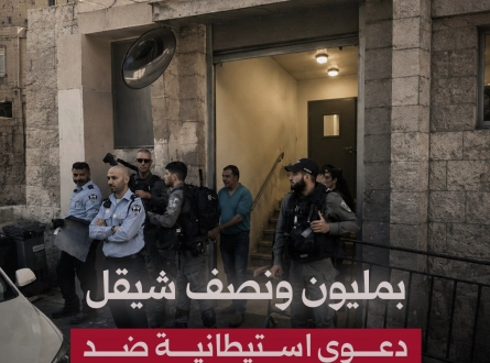 بمليون ونصف شيقل.. دعوى استيطانية ضد عائلة مقدسية