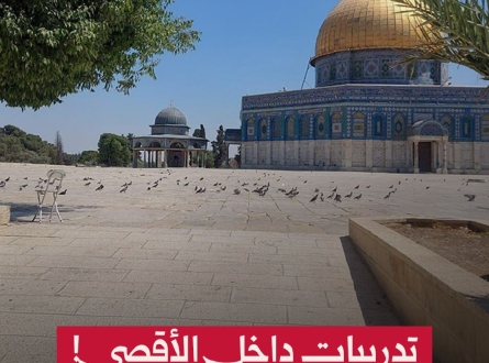 تدريبات داخل الأقصى!