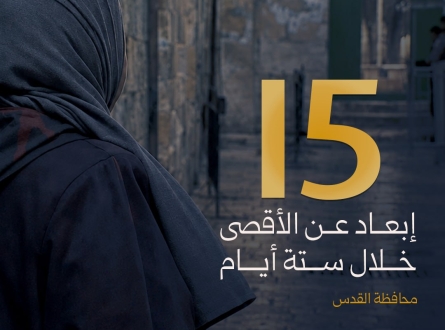 15 إبعاد عن الأقصى خلال 6 أيام